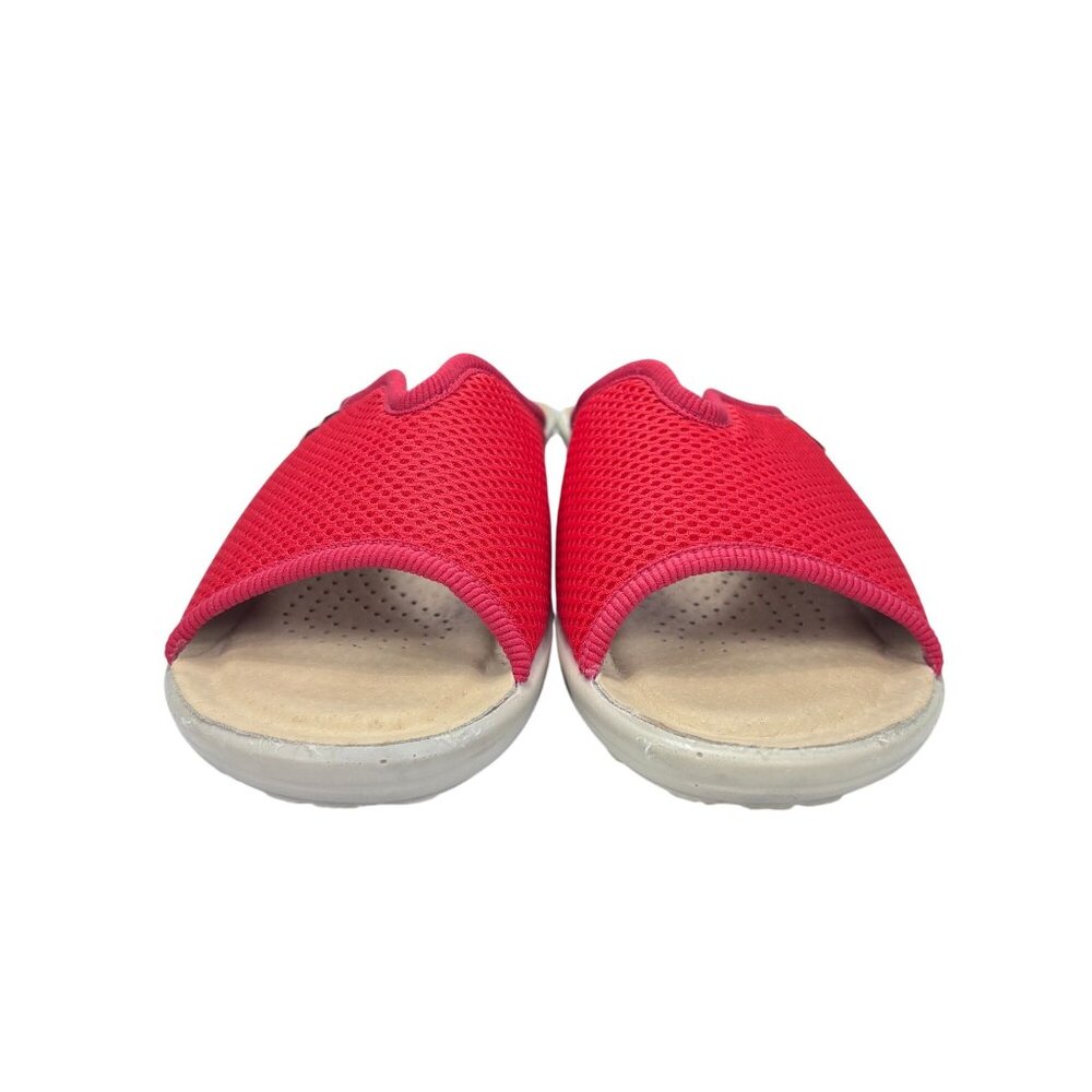 Womens Flex Flot Red Mesh Anti-Shock Slide Sandals Size 40 Made In Italy With Co - Picture 6 of 8